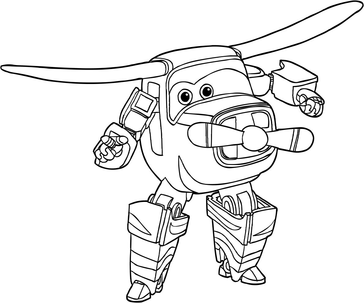 Coloriage Super Wings À Imprimer Gratuit - dessin à imprimer: Dessin