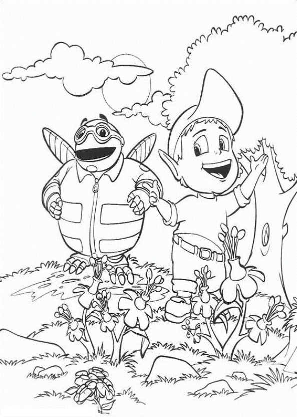 Drawing 19 from Adiboo coloring page to print and coloring