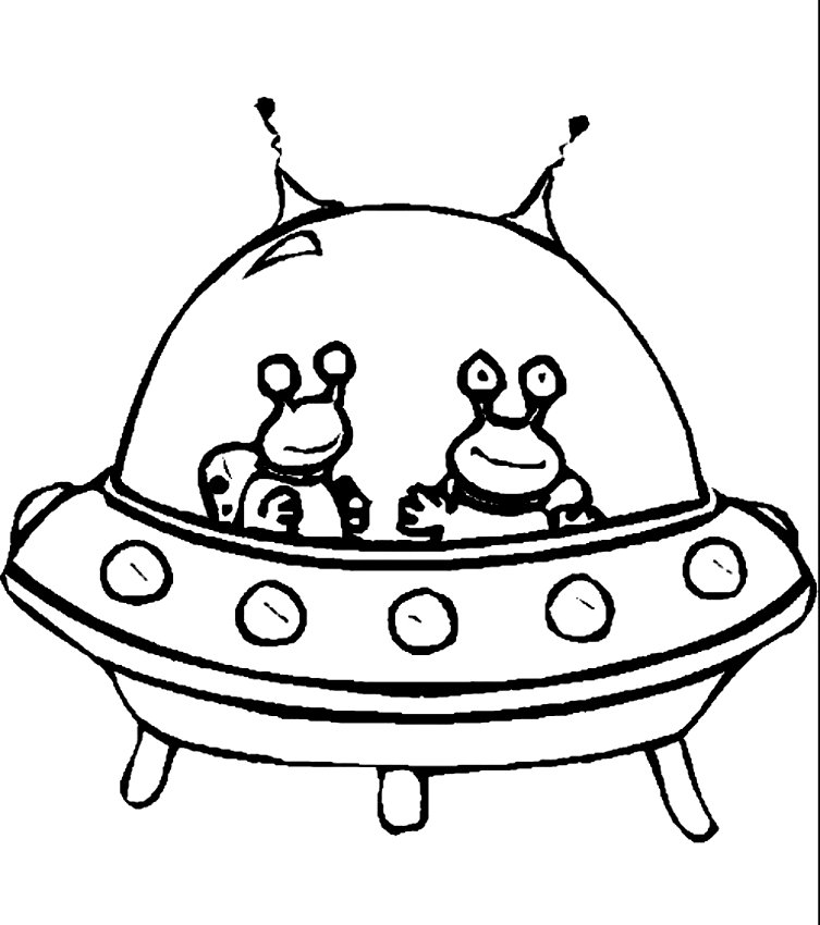 Drawing 24 Aliens and Martians coloring page to print and coloring