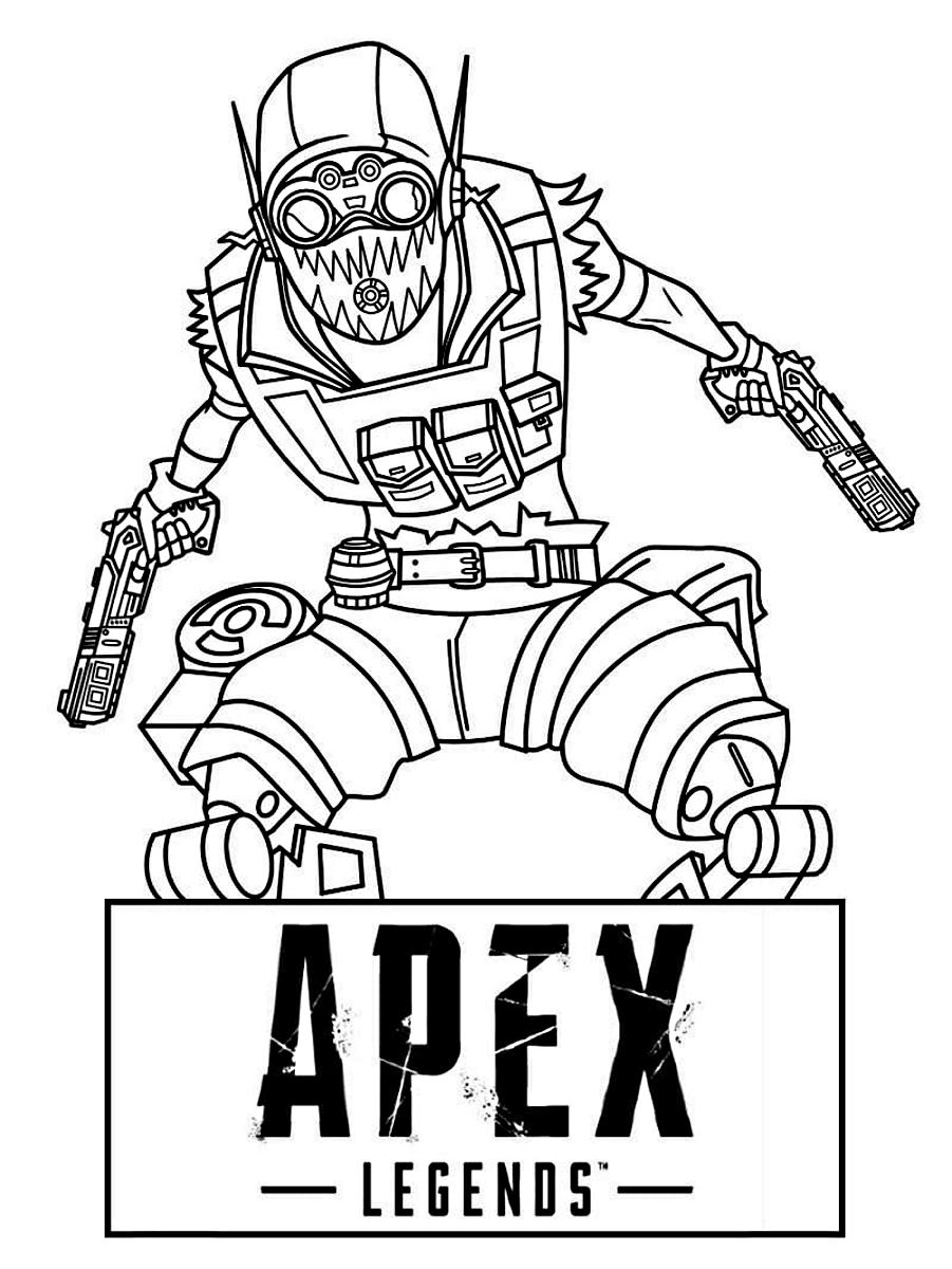 Desenho 11 de Apex Legends para imprimir e colorir