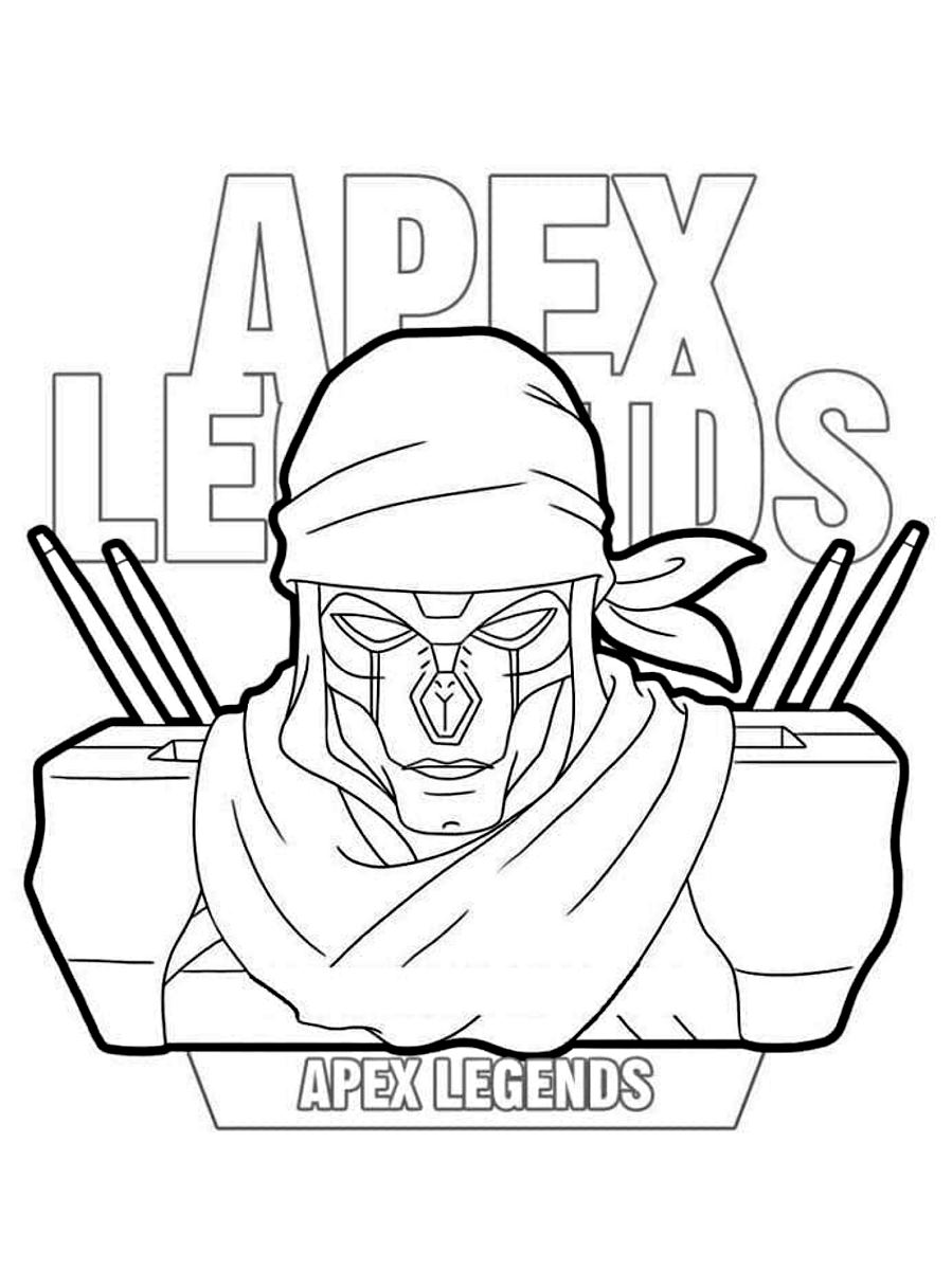 Desenho 12 de Apex Legends para imprimir e colorir