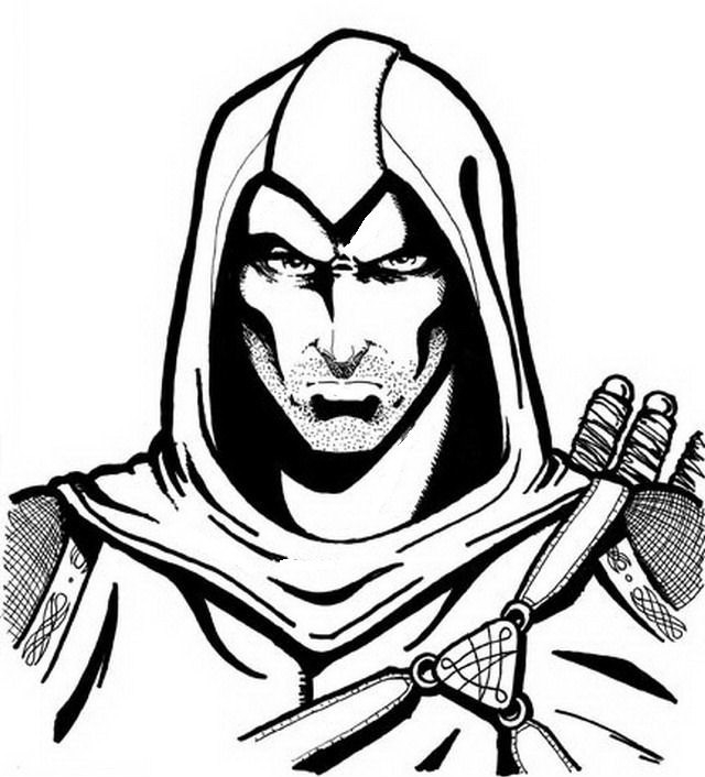 Drawing 8 From Assassin S Creed Coloring Page