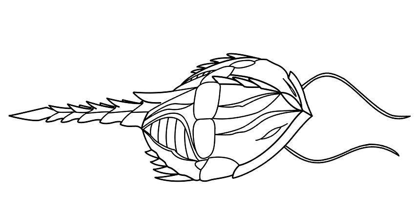 Desenho 3 de Bakugan para imprimir e colorir