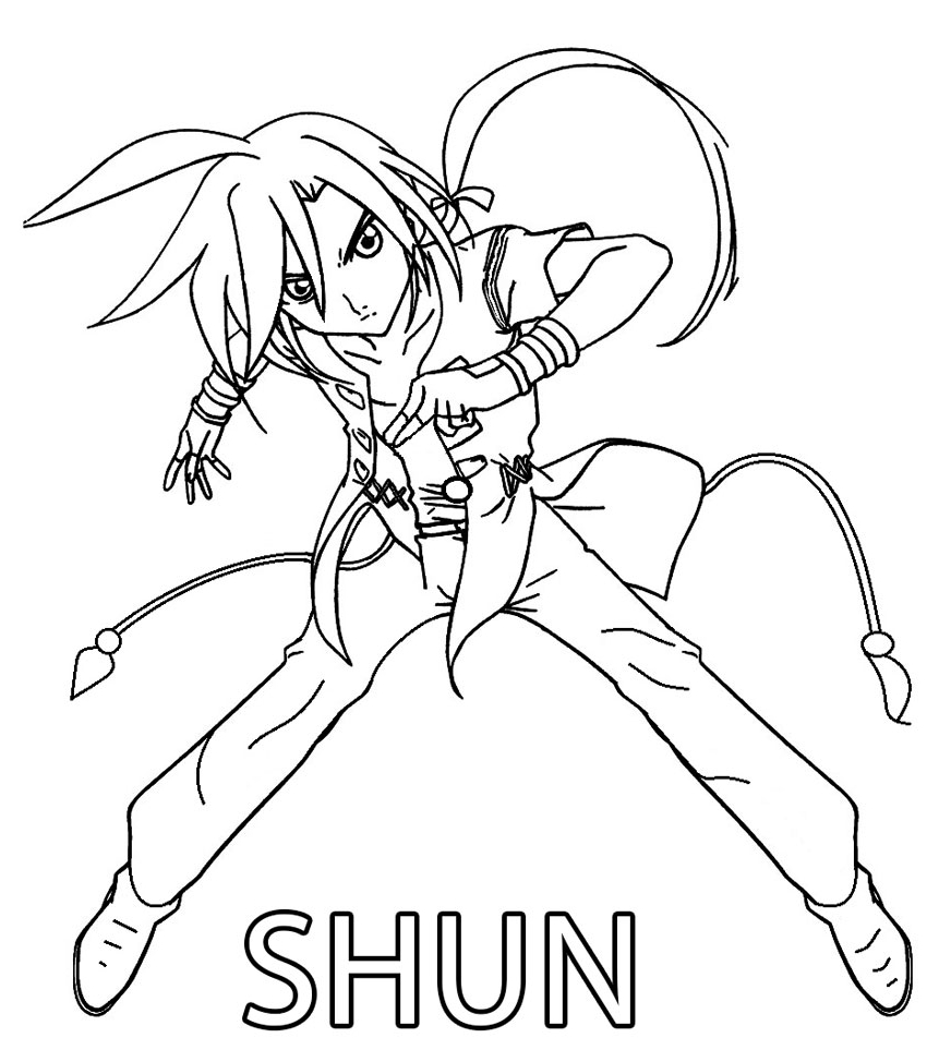 Drawing 8 from Bakugan coloring page to print and coloring