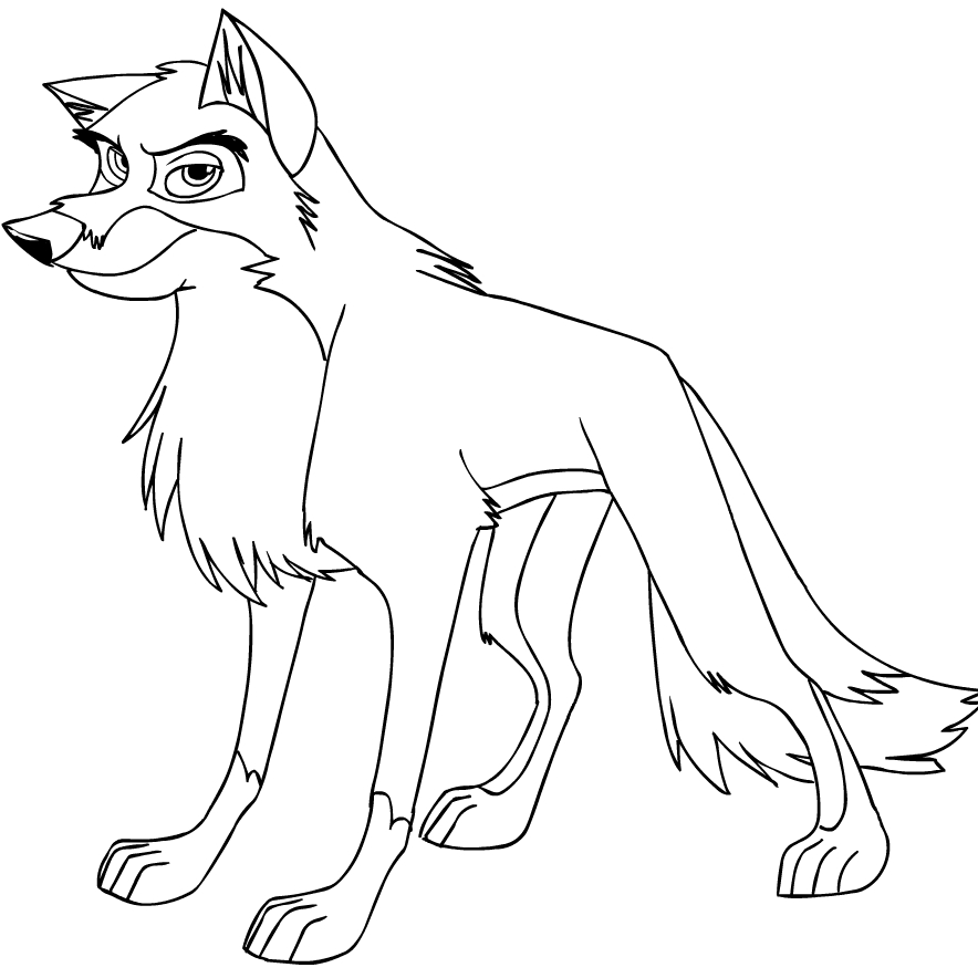 Balto   coloring page to print and coloring - Drawing 2