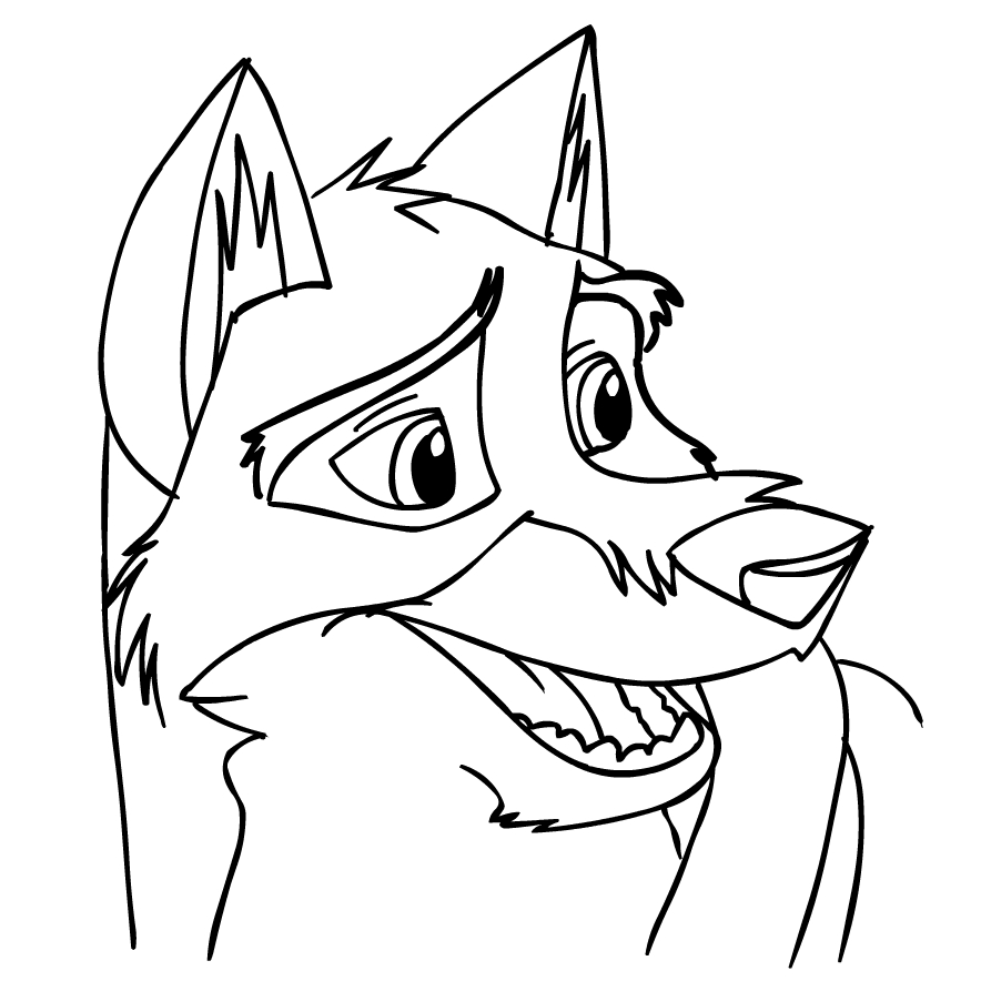 Balto   coloring page to print and coloring - Drawing 4