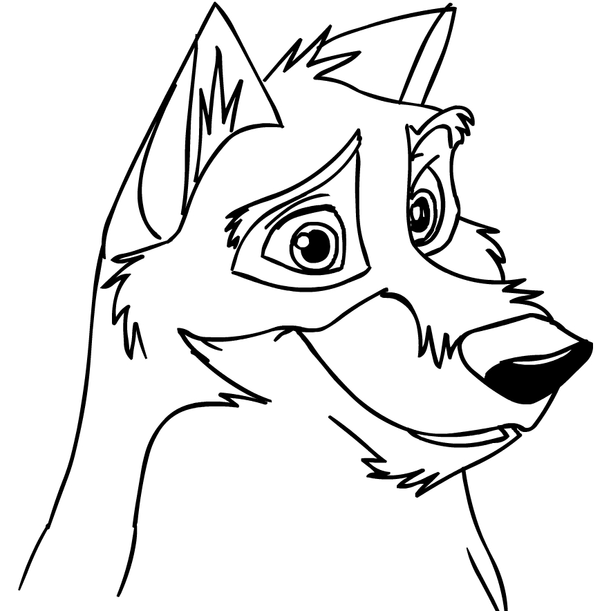 Balto   coloring pages to print and coloring - Drawing 6