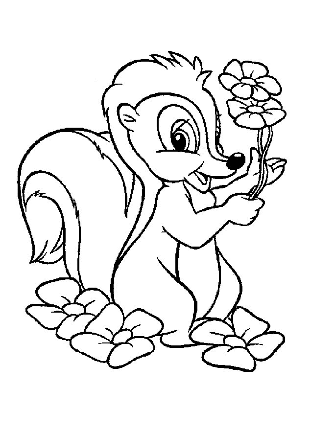 Drawing 17 from Bambi coloring page to print and coloring