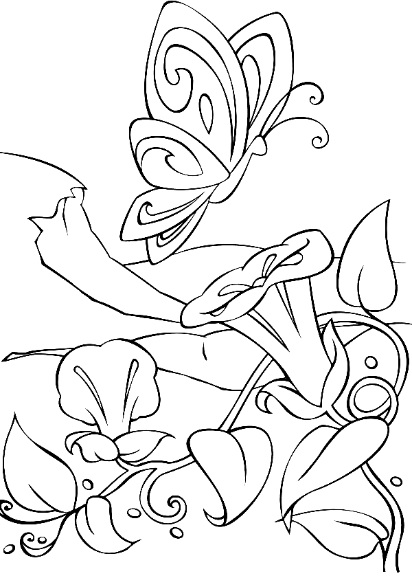 Drawing 16 from Barbie Fairytopia coloring page to print and coloring