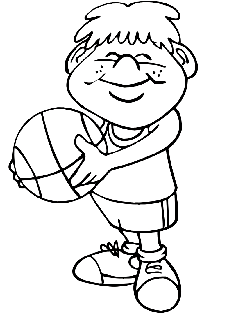 Basketball 15 coloring page to print and color
