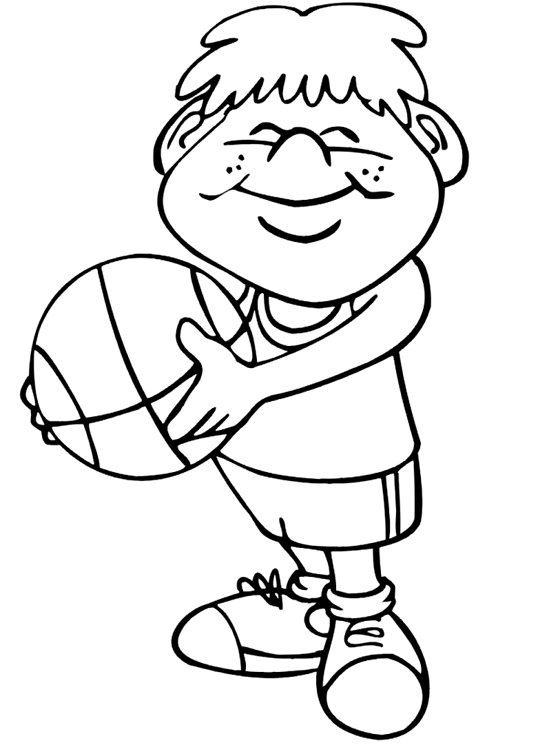 Drawing 15 from Basketball coloring page to print and coloring