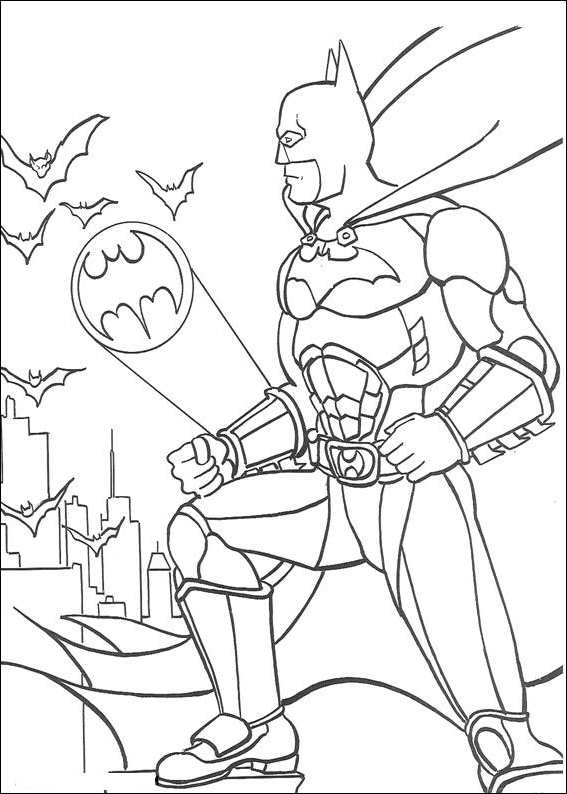 Dessin 17 de Batman à imprimer et colorier