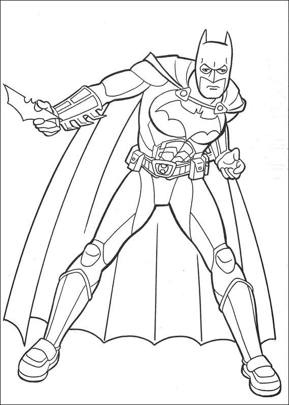 Desenho 22 de Batman para imprimir e colorir