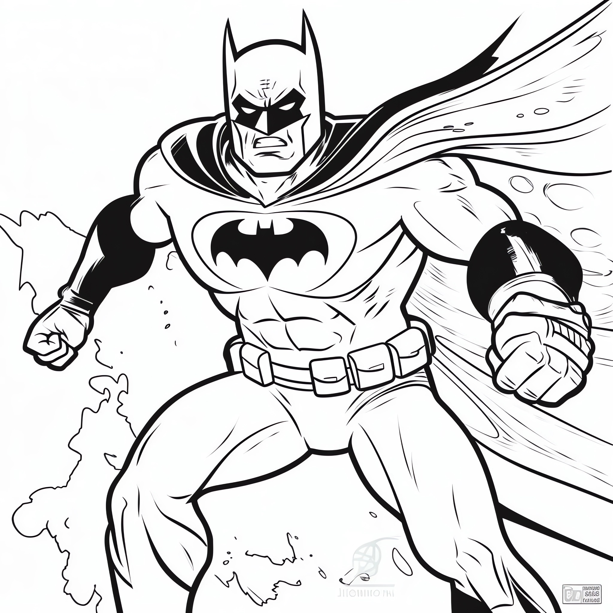 Batman 34 Batman coloring page to print and coloring