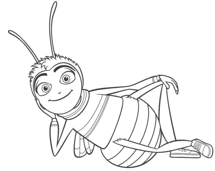 Bee Movie drawing 1 to print and color