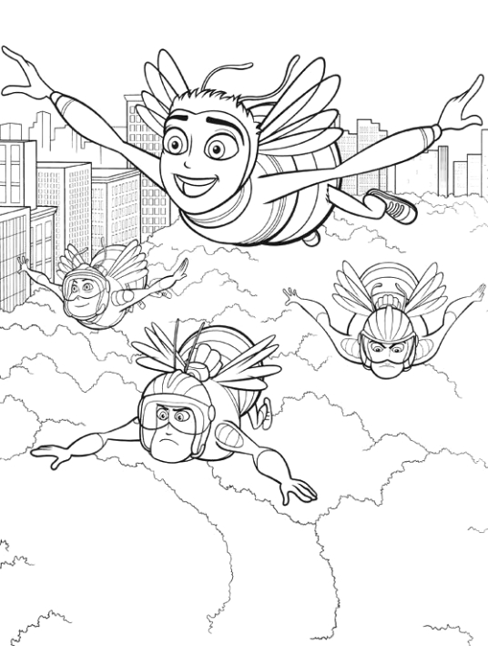 Desenho 2 de Bee Movie: A Histria de uma Abelha para imprimir e colorir