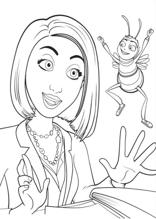 Bee Movie coloring page to print and coloring - Drawing 5