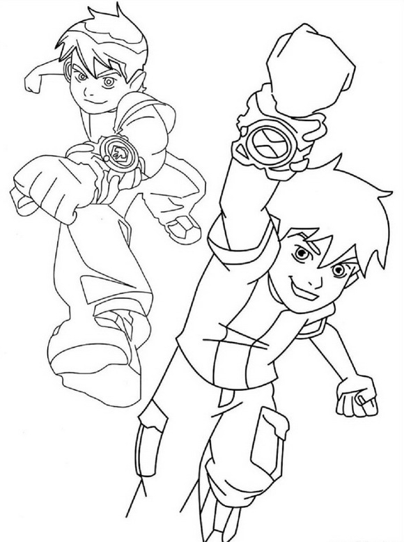 Drawing 7 from Ben 10 coloring page