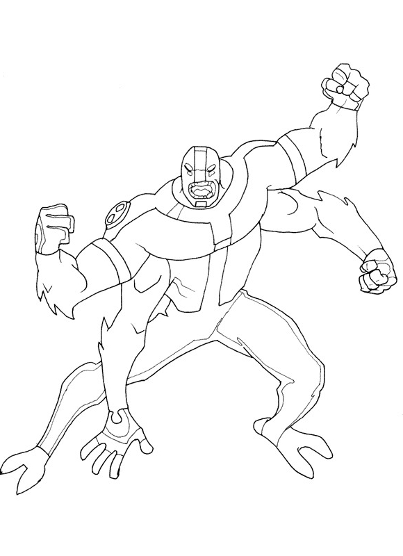 Drawing 18 from Ben 10 coloring page to print and coloring