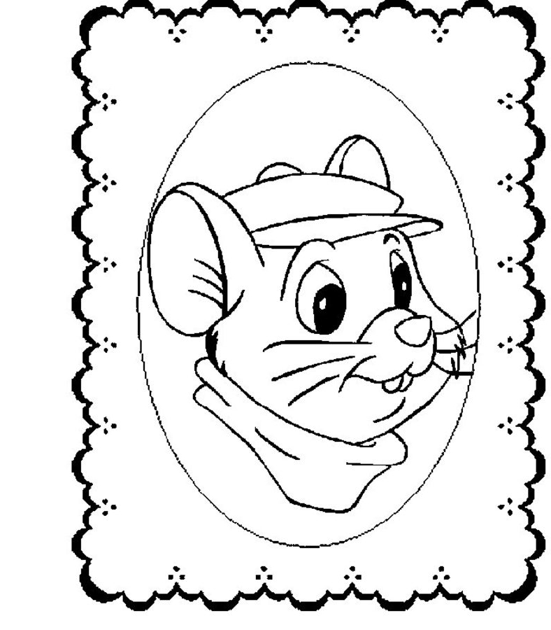 Drawing 5 from The Rescuers - Miss Bianca and Bernard  coloring page to print and coloring