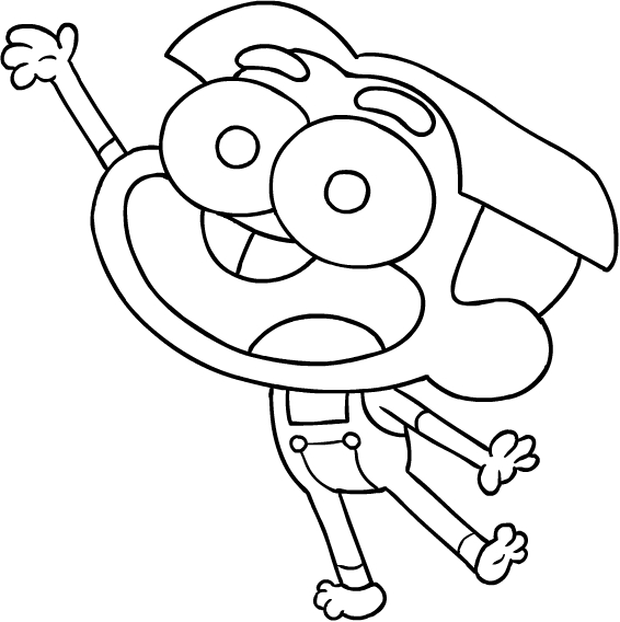 Coloriage de Cricket de les Big City Greens  imprimer et colorier