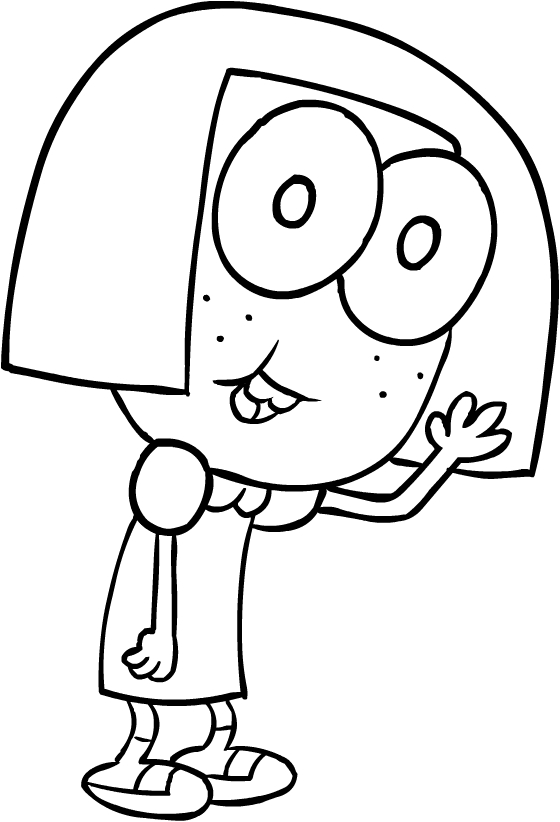 Tilly Green from Big City Greens coloring page to print and coloring