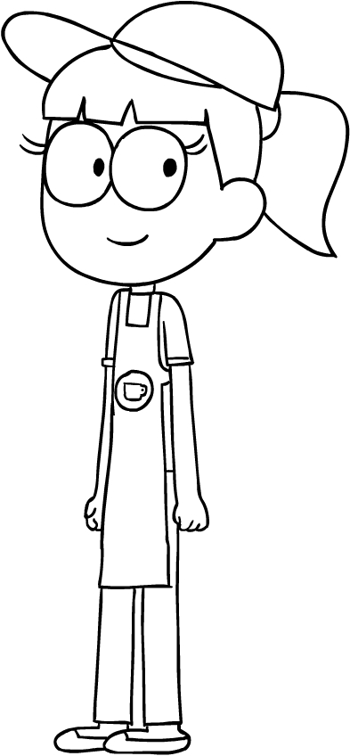 Gloria from Big City Greens coloring page