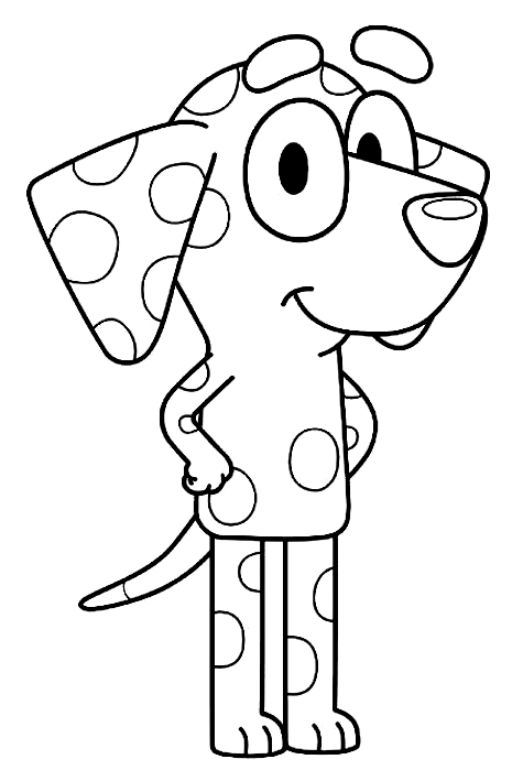 Drawing 8 from Bluey coloring page to print and coloring