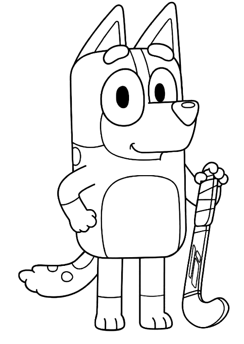 Dibujo 16 De Bluey Para Colorear