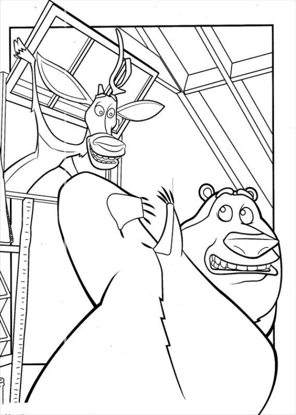 Drawing 2 from Open Season coloring page to print and coloring