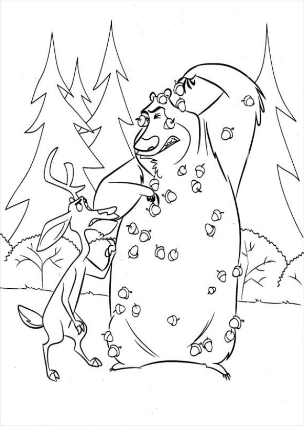 Drawing 19 from Open Season coloring page to print and coloring