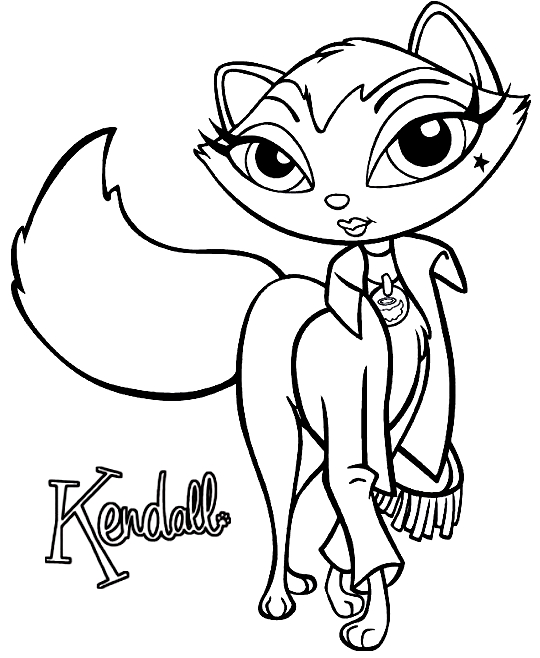 Drawing 2 from Bratz Pet Show coloring page to print and coloring