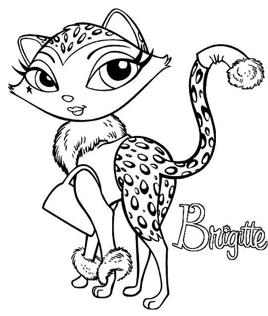 Drawing 12 from Bratz Pet Show coloring page to print and coloring
