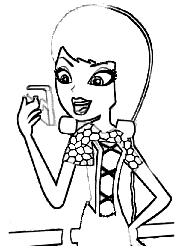 Drawing 2 from Bratzillaz coloring page to print and coloring