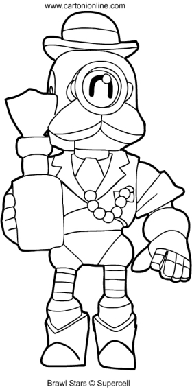 Barley from Brawl Stars coloring page to print and coloring