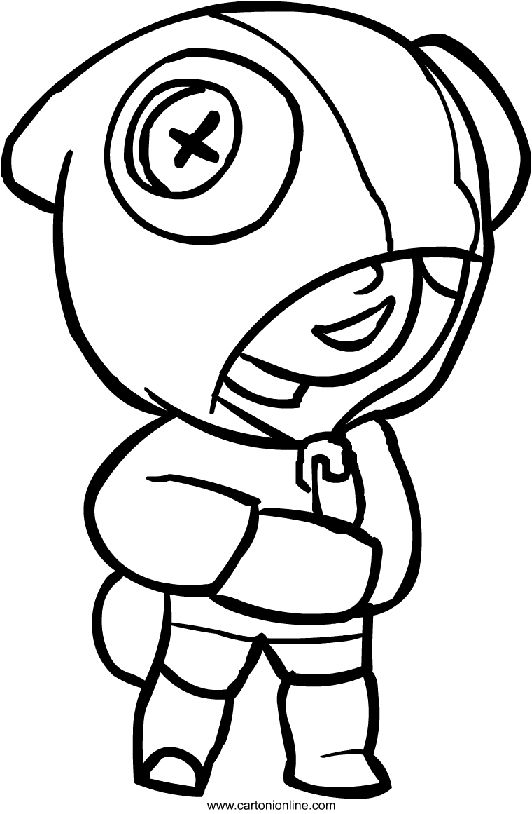 Desenho De Colt De Brawl Stars Para Colorir - brawl stars para colorir colt