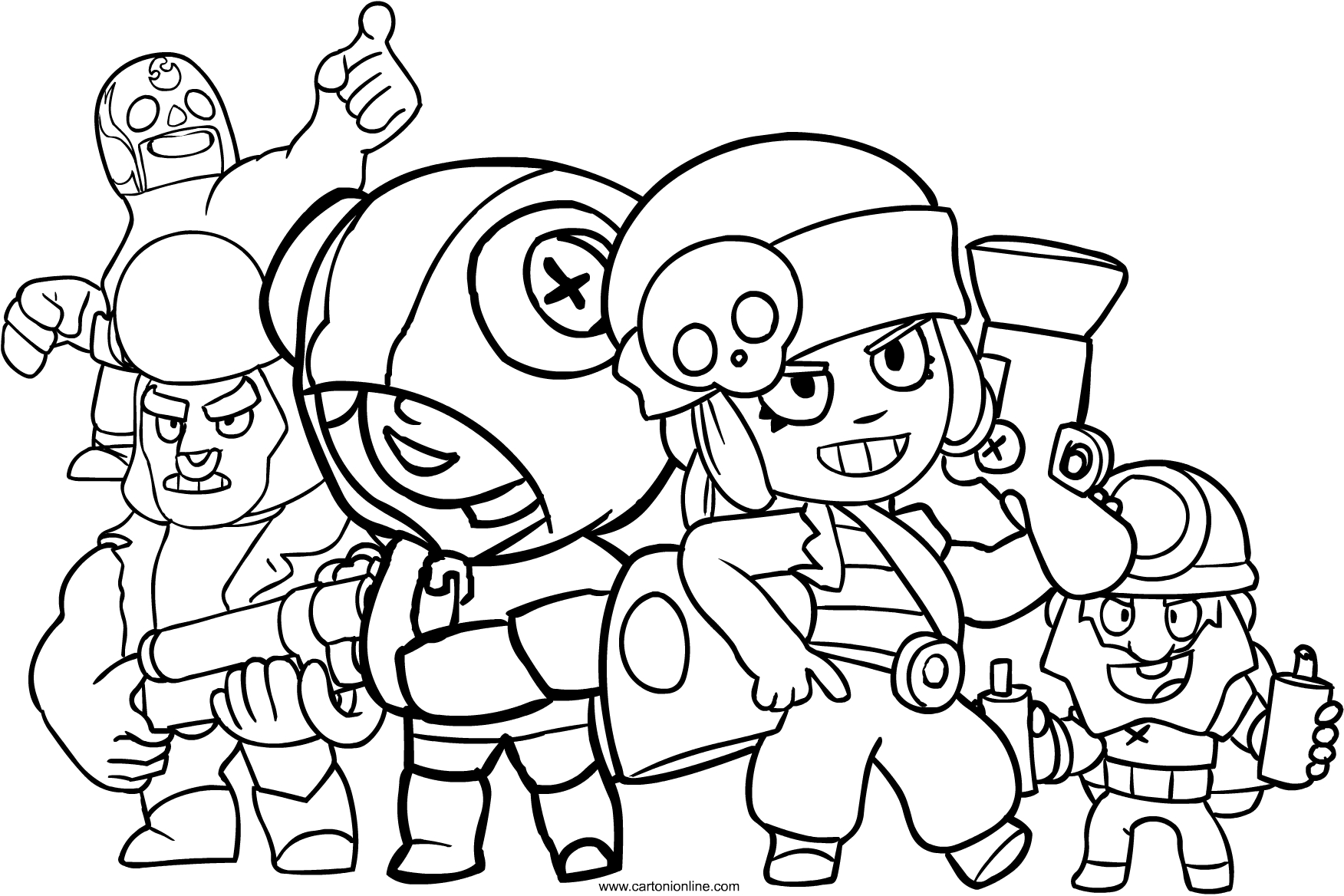 Brawl Stars coloring pages to print and coloring