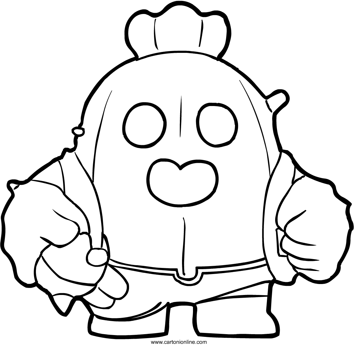 Coloriage de Spike de Brawl Stars  imprimer et colorier