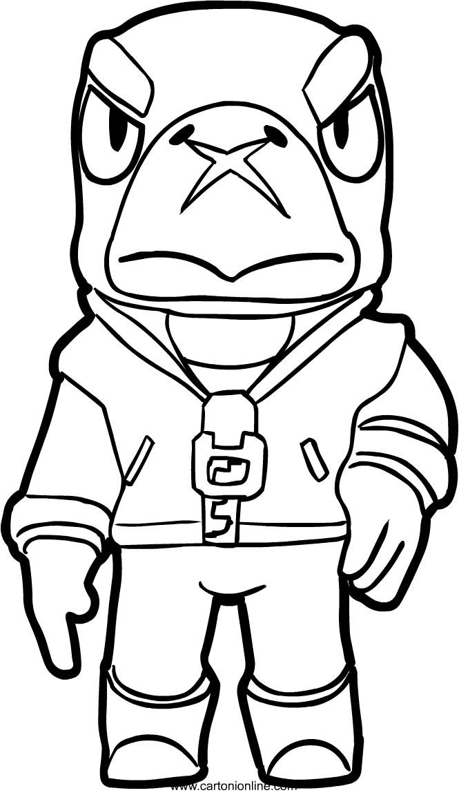 Coloriage de Crow de Brawl Stars  imprimer et colorier