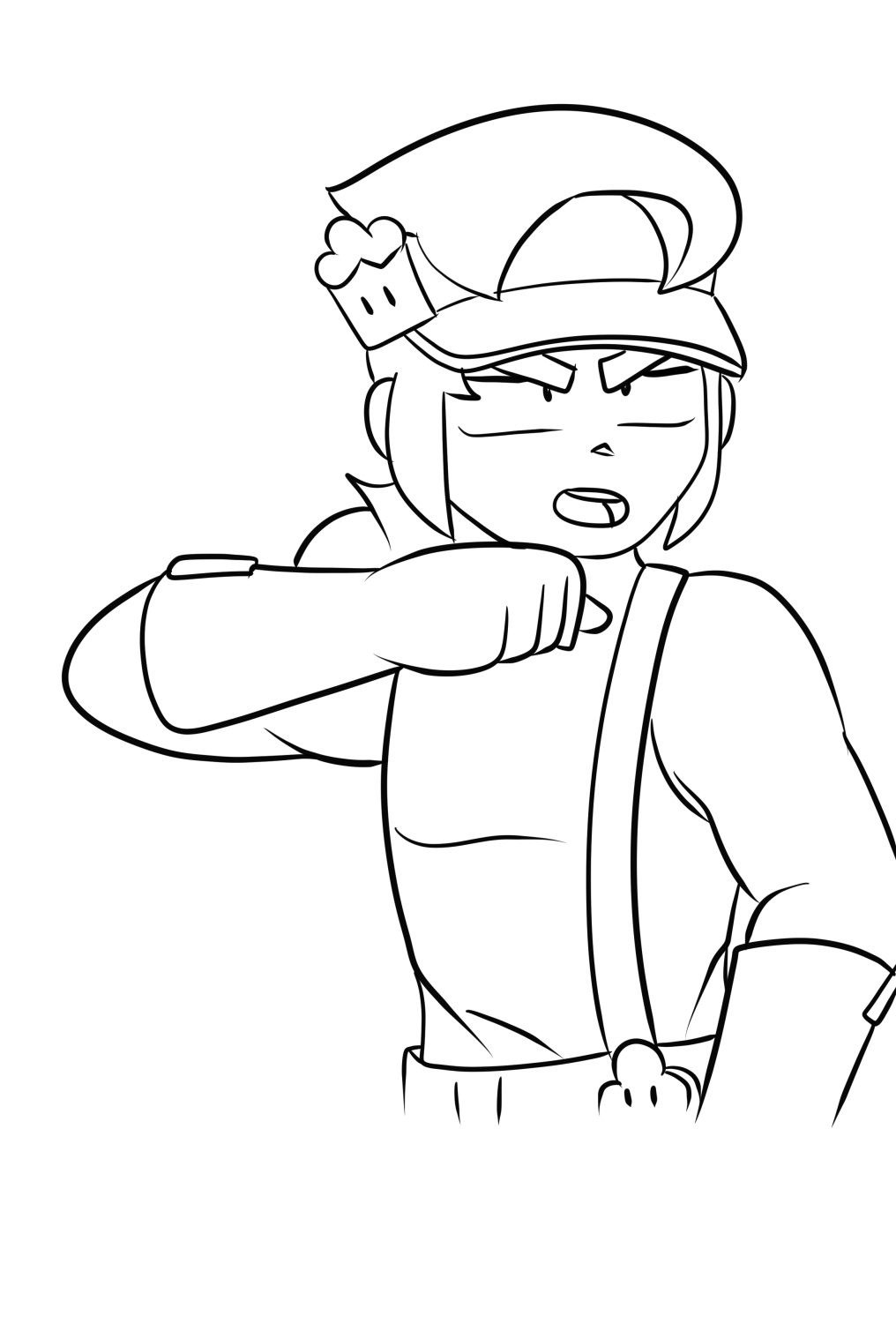 Fang 08 from Brawl Stars coloring page to print and coloring