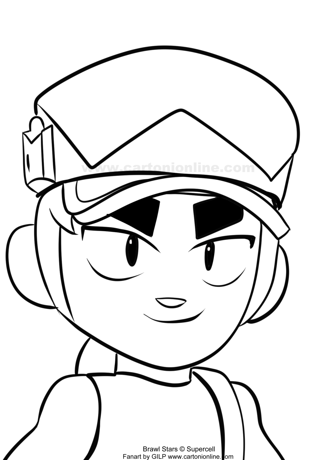 Fang 10 from Brawl Stars coloring page to print and coloring
