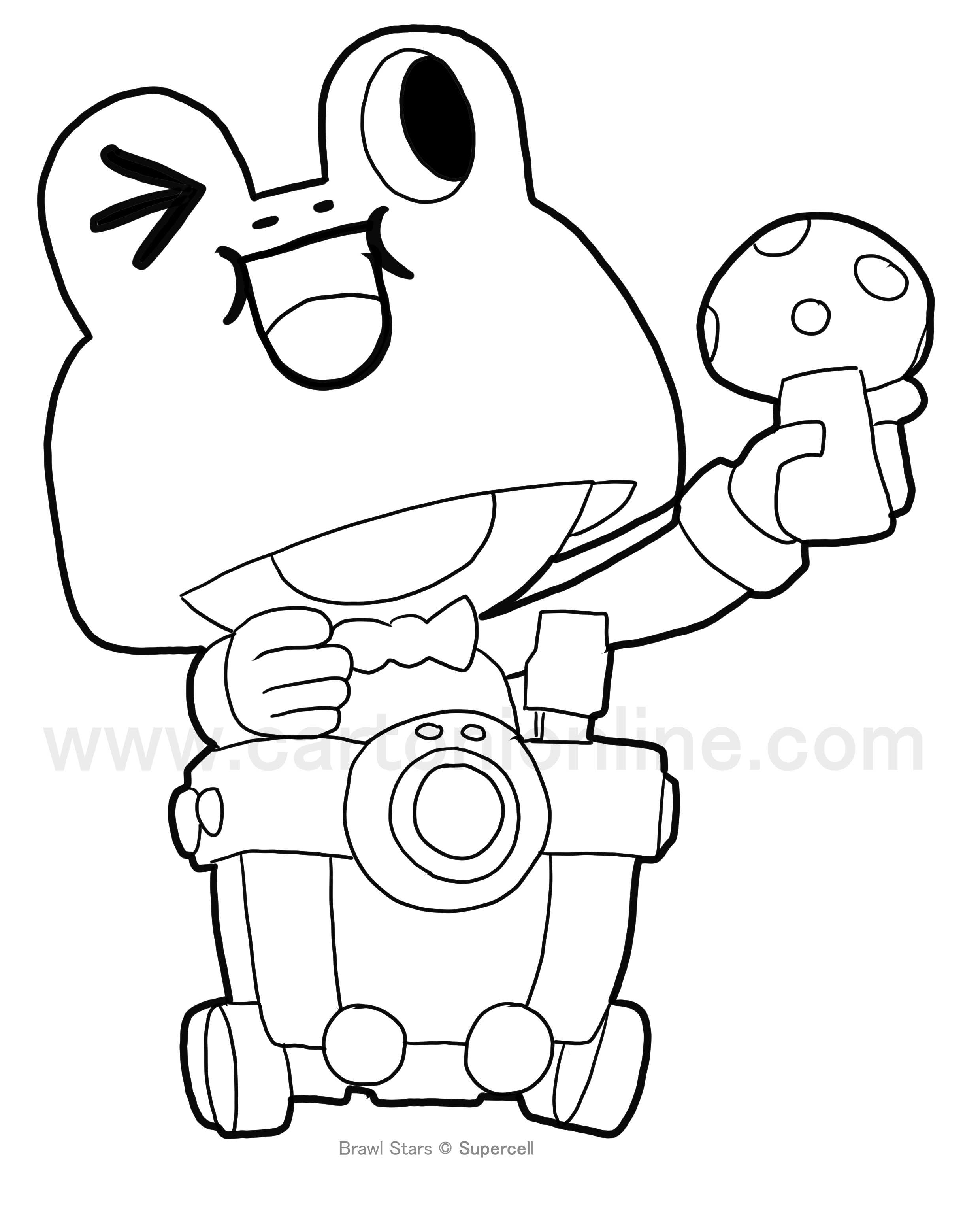 Coloriage de Leonard Carl de Brawl Stars  imprimer et colorier