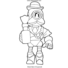 dynamike brawl stars desenho para colorir