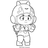 Brawl Stars Coloring Page - disegni di brawl stars bea