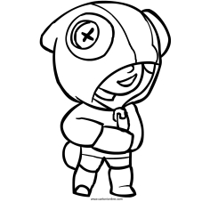 Brawl Stars Coloring Page - brawl stars foto di leon