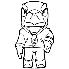 Coloriage à Imprimer Brawl Stars Lou