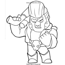 Dibujos De Brawl Stars Para Colorear - brawler lobo stars para colorear