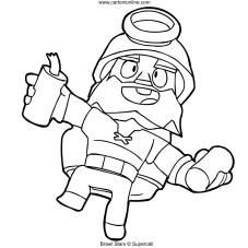 Brawl Stars Coloring Page - desenhos de brawl star dynimike