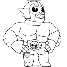 Brawl Stars Coloring Page - brawl stars personajes primo