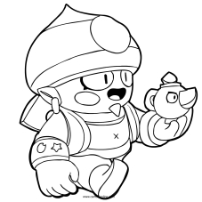 desenhos de brawlers do brawl stars para colorir epicos